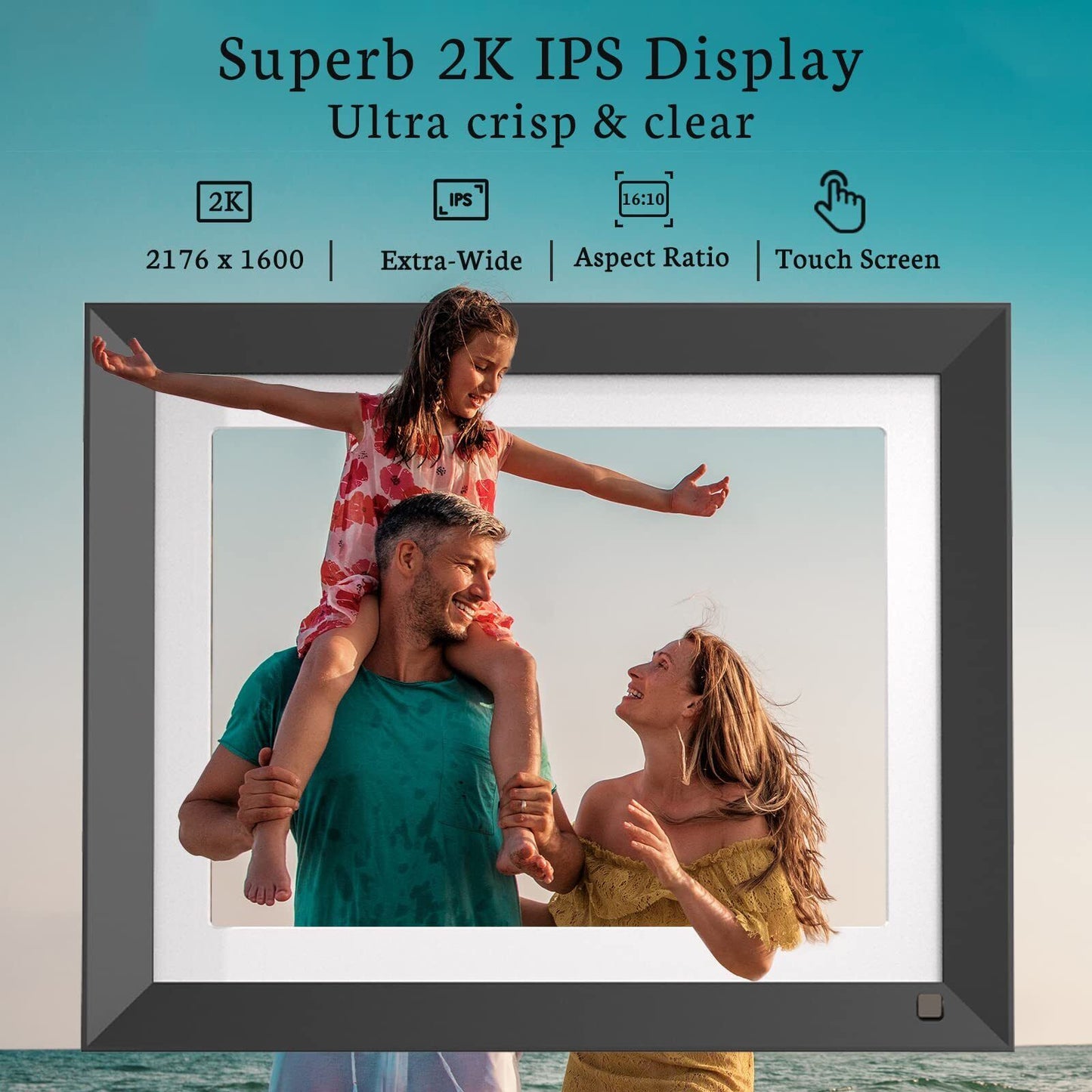 BSIMB 11 Inch 2K Digital Picture Frame, Wifi Digital Photo Frame 32GB Dual Ba...