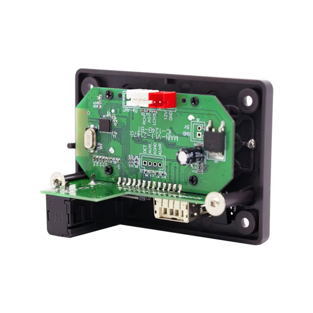 DC 5V 12V Bluetooth 5.0 MP3 WMA WAV APE Decoder Board Hands-Free Car Audio Microphone USB TF FM Radio Mp3 Music Player Speaker
