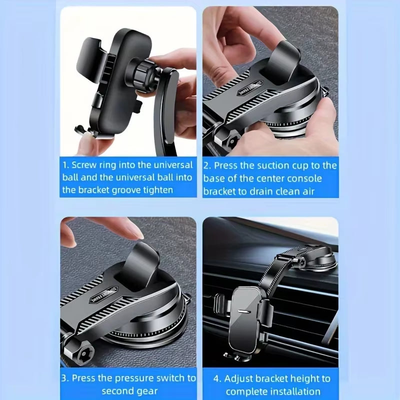 New Model Car Phone Holder Universal Suction Cup Stable In-Car Interior Navigation Mounting Stand