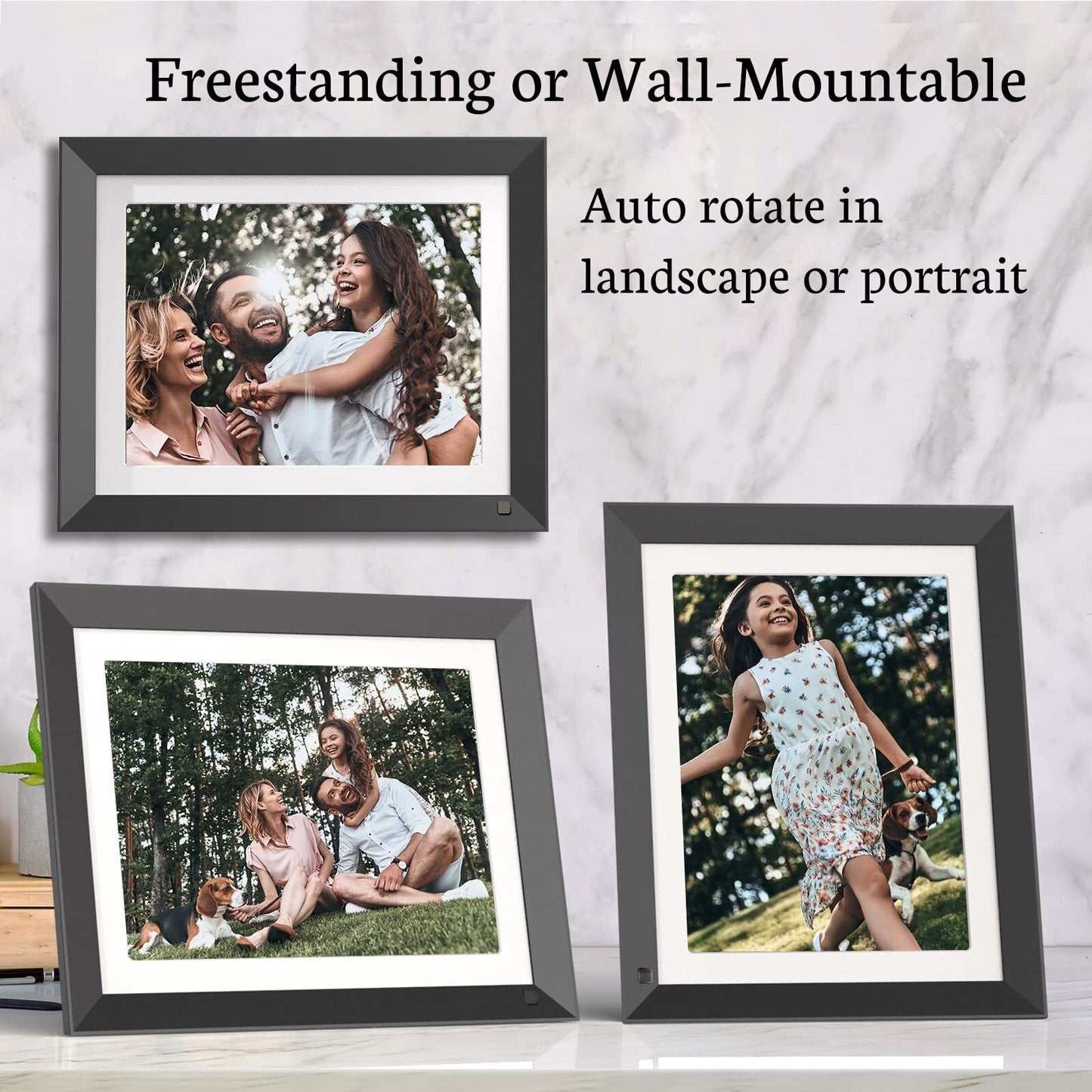 BSIMB 11 Inch 2K Digital Picture Frame, Wifi Digital Photo Frame 32GB Dual Ba...