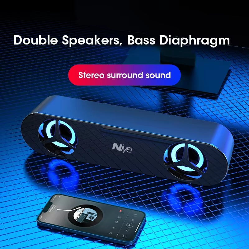 Wired Sound Bar Speaker System Super Power Sound Speaker Wired Surround Stereo Home Theater TV Projector for Computer