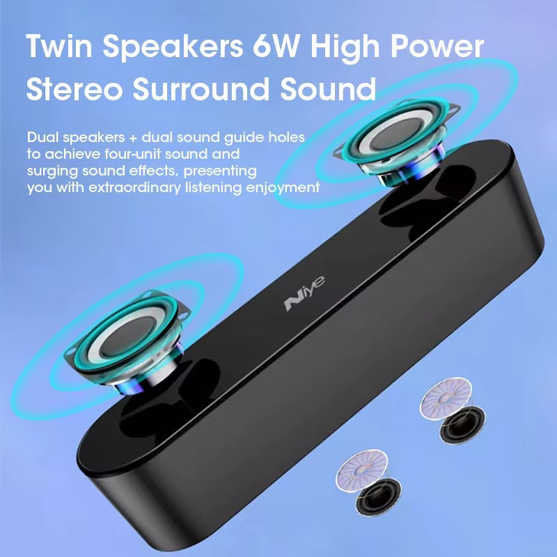 Wired Sound Bar Speaker System Super Power Sound Speaker Wired Surround Stereo Home Theater TV Projector for Computer