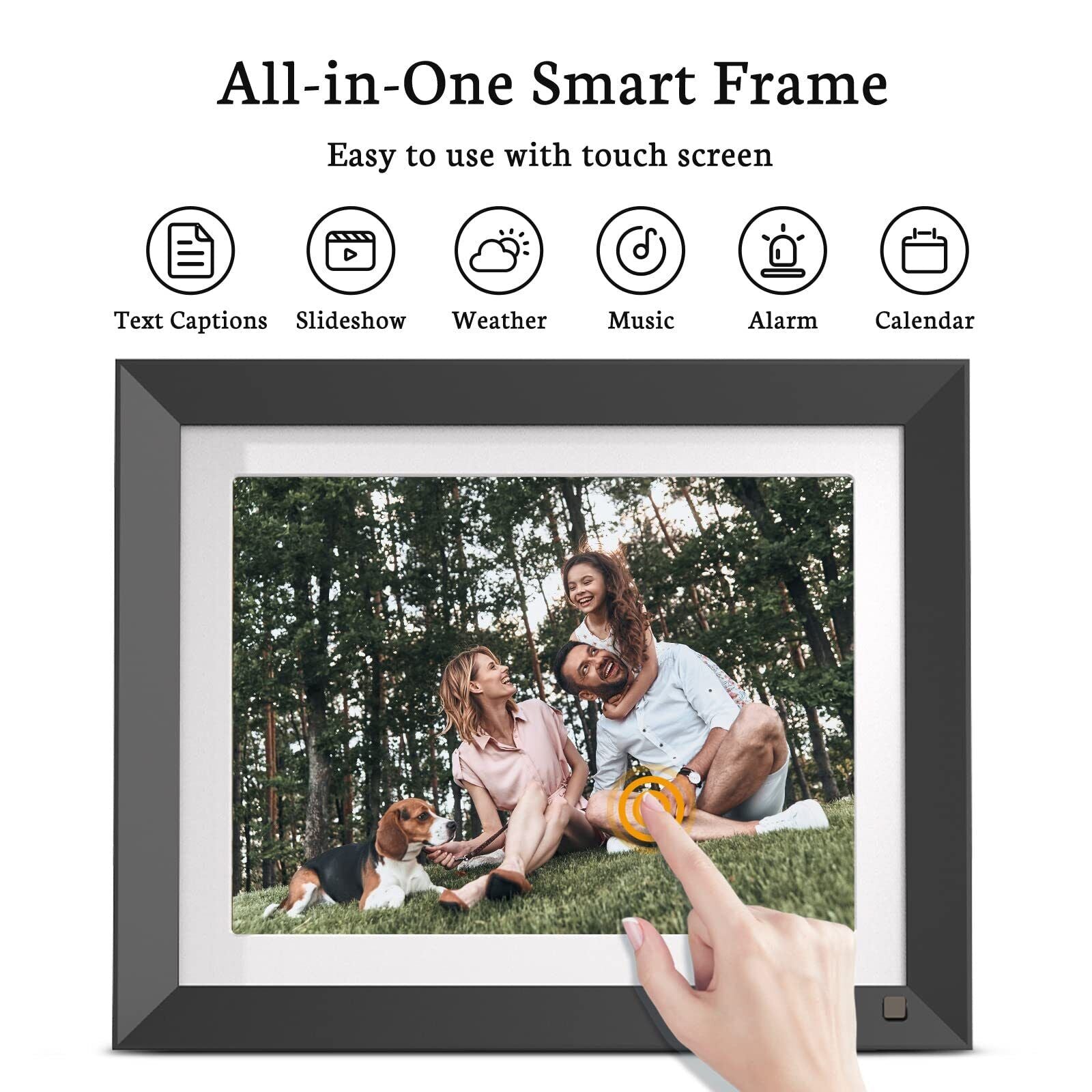 BSIMB 11 Inch 2K Digital Picture Frame, Wifi Digital Photo Frame 32GB Dual Ba...