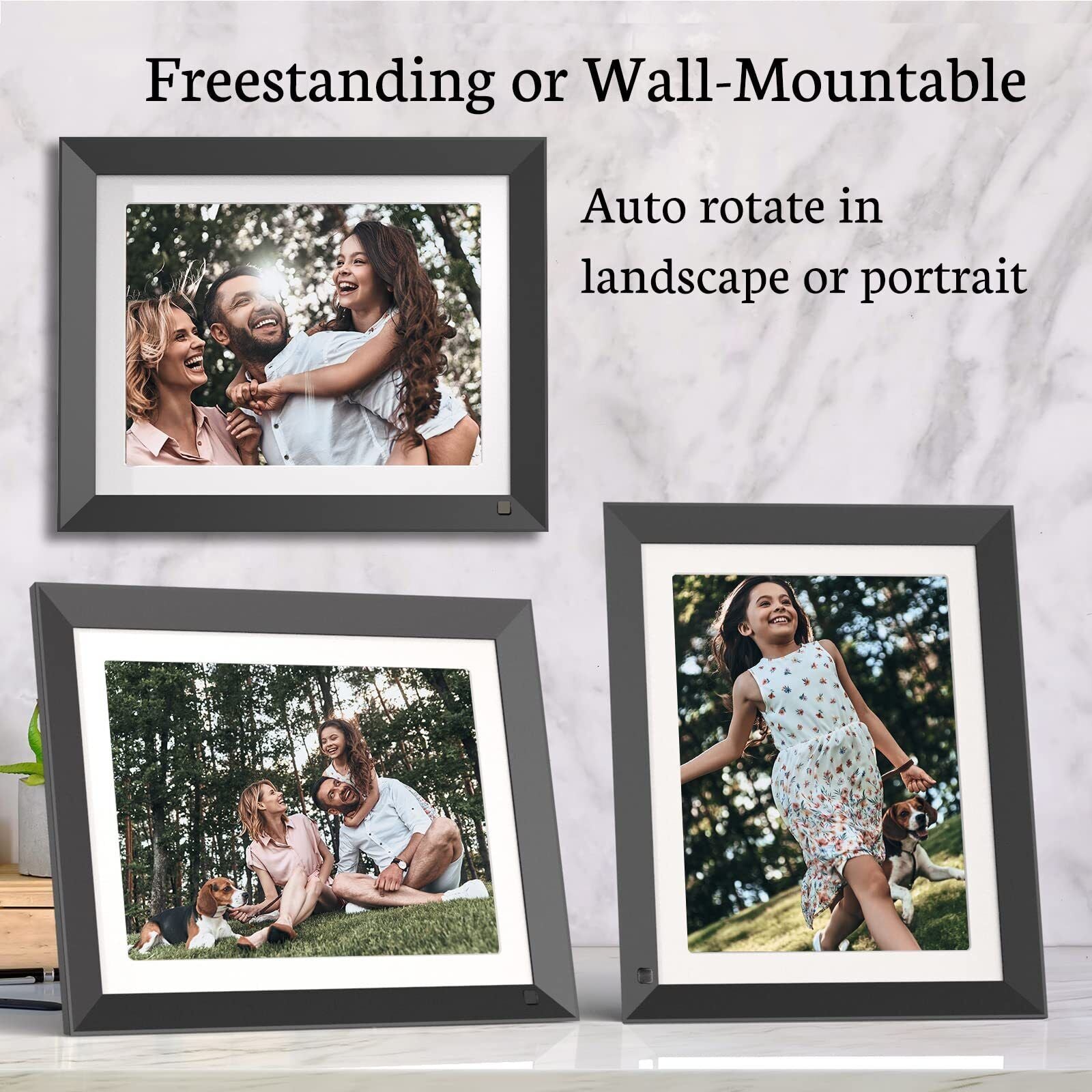 BSIMB 11 Inch 2K Digital Picture Frame, Wifi Digital Photo Frame 32GB Dual Ba...
